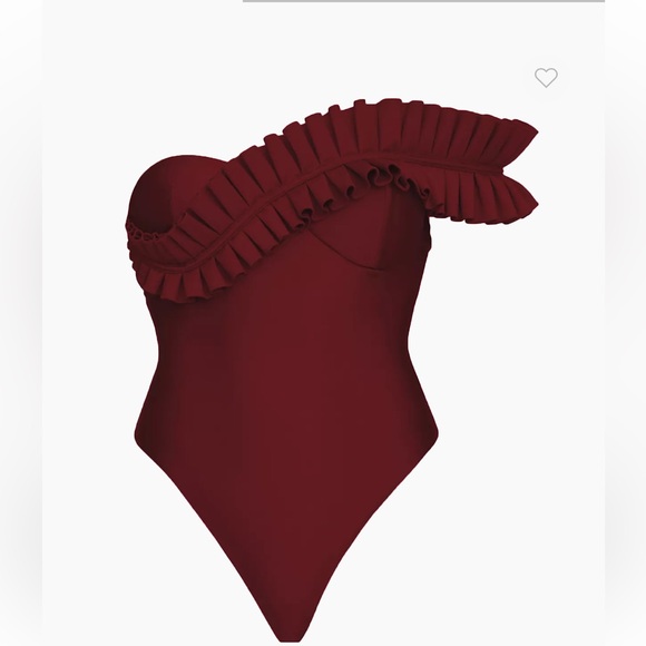 SOLD/ DO NOT BUY Andrea Iyamah Nisi Pleated One Strap Swimsuit - Picture 4 of 5